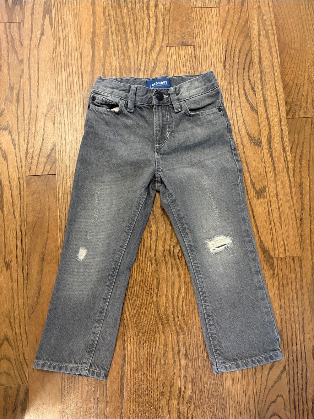 Toddler Boys Old Navy Gray Distressed Jeans